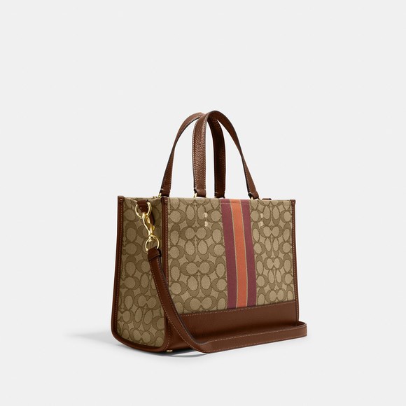 NWT Coach Outlet Dempsey Carryall In Signature Jacquard - Picture 2 of 6